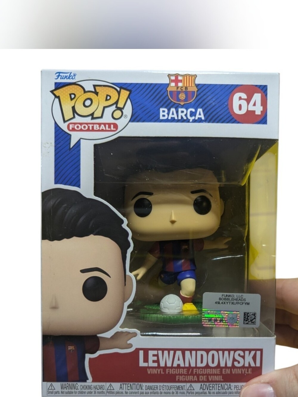 Funko Pop  Lewandowski Football Soccer Player Barca 64